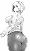 2B booty in jeans