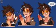 Why tracer wears goggles