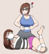 Mei working out how to wrap up D.Va further [jam-orbital]