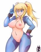 Samus trying on her new and improved outfit! [Maishida]