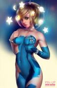 Samus Pin-Up by tsuaii (X-post from r/rule34)