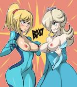 Samus and Rosalina get ready for a fight [BigDeadAlive]