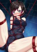 Ruby in red ropes (cyber)[RWBY]