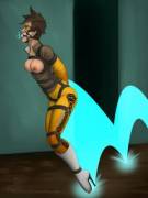Tracer trying to Escape(d4phnaie)[Overwatch]