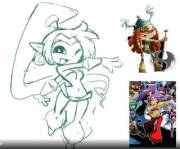 Shantae style Rayman Legends Minus8