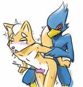 Falco making Fox cum