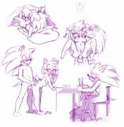 Sonic &amp; Amy's morning routine (BlueChika)