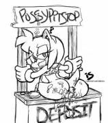 Amy's pussy pit stop (IS)