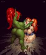 Double donged futa Goblin girl just absolutely coating a Gnome gal in cum (joixxx)