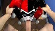 Harley Quinn blowjob (Blueberg)