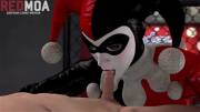Harley Quinn fellatio with a kiss (Redmoa)