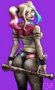 Harley Quinn showing off her assets. (Saikyo3b)