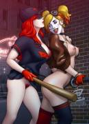 Harley and Batwoman Bombshells