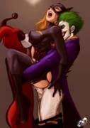 Breaking the new bat in [Joker, Harley Quinn, Stephanie Brown]