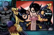 Some Bat on Bat action; Barbara Gordon, Cassandra Cain, &amp; Stephanie Brown teaming up on Bruce Wayne's cock (mavruda
