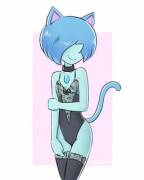 Kitty-Cat Blue Pearl