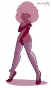 Pink Diamond halfheartedly covering herself