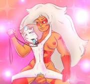 Jasper treating a Pearl like you do on Homeworld [BDSM]