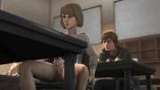 Max Caulfield rubbing one out during class.