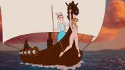 Viking Elsa using Anna as a figurehead [VictorZulu]