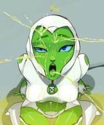 Aya enjoys a golden shower (Polyle) [The Green Lantern]