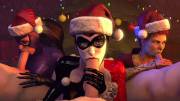 Harley Quinn, Poison Ivy and Catwoman Christmas Blowjobs