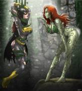 Poison Ivy captured Batgirl