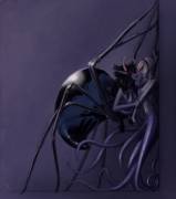Spidergirl!Vriska and octopus!Rose by AcrylicEmulator / Vouloir