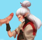 Paya giving a helping hand for her master [fonic]