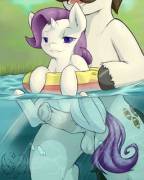 Filly Rarity is a naughty girl