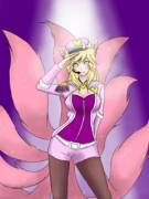 Stunning Popstar Ahri with a ribbon