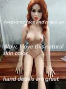Awesome face and makeup, I love this natural skin color, shut up and take my money!