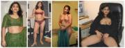 British Nymph Nude Saree Strip