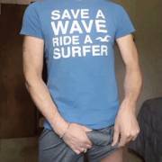 Save a wave, ride a surfer