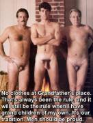 Grandfather, father, son