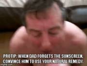 Forgetful dads get facials