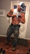 Tattooed country alpha stud packing