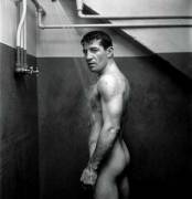 1950 - Legendary middleweight prizefighter Rocky Graziano. Photo by Stanley Kubrick.