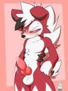 Midnight Lycanroc looking a little pent-up [Miau]