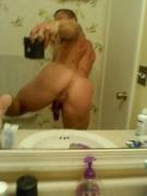 From behind self shot