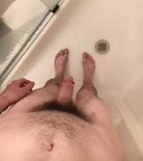 Shower feet + dick