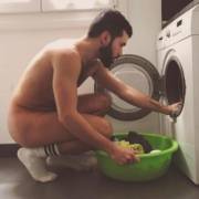 Doing the laundry