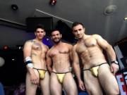 Some Strippers Showing Off Their Bulges