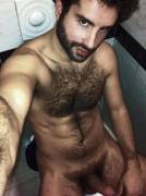 Hairy handsome young boy with lovely cock