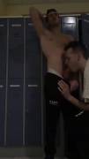 Sucking dick in the locker room (X-Post /r/gayblowjobs)