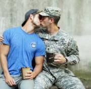 Uniform, Coffee and a Kiss