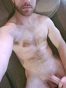 Just hanging out. Co[M]e get comfy on the couch with me.