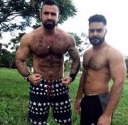 Two hairy guys