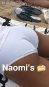 Naomi in underwear from Kim's Snapchat