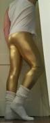 Gold leggings